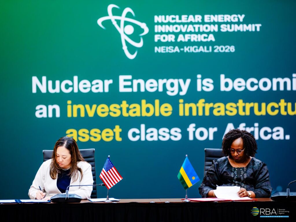 U Rwanda na Amerika Bashyize Umukono ku Masezerano y’Ingufu za Nikeleyeri z’Amahoro